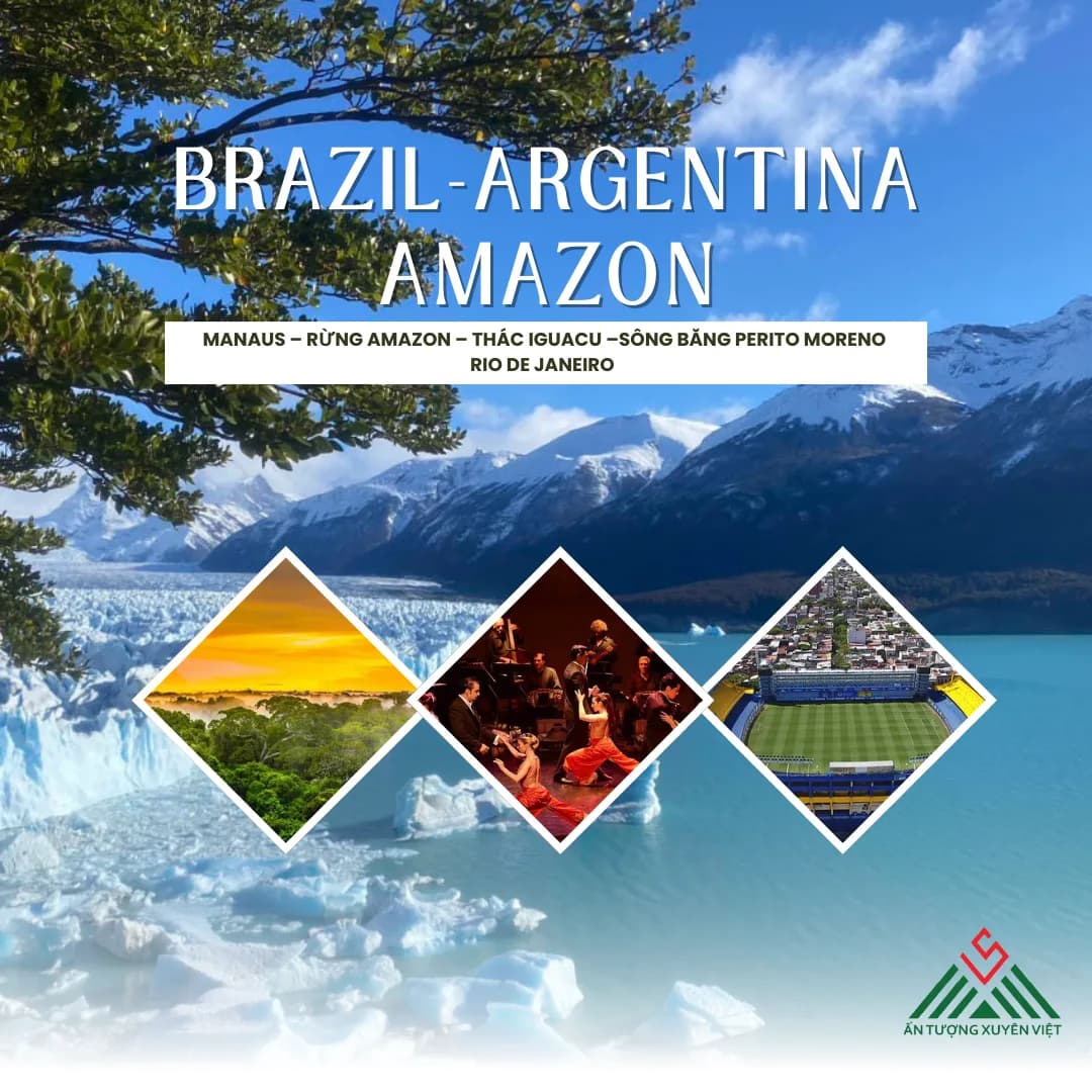 Brazil - Argentina - Amazon - Sông băng Perito Moreno