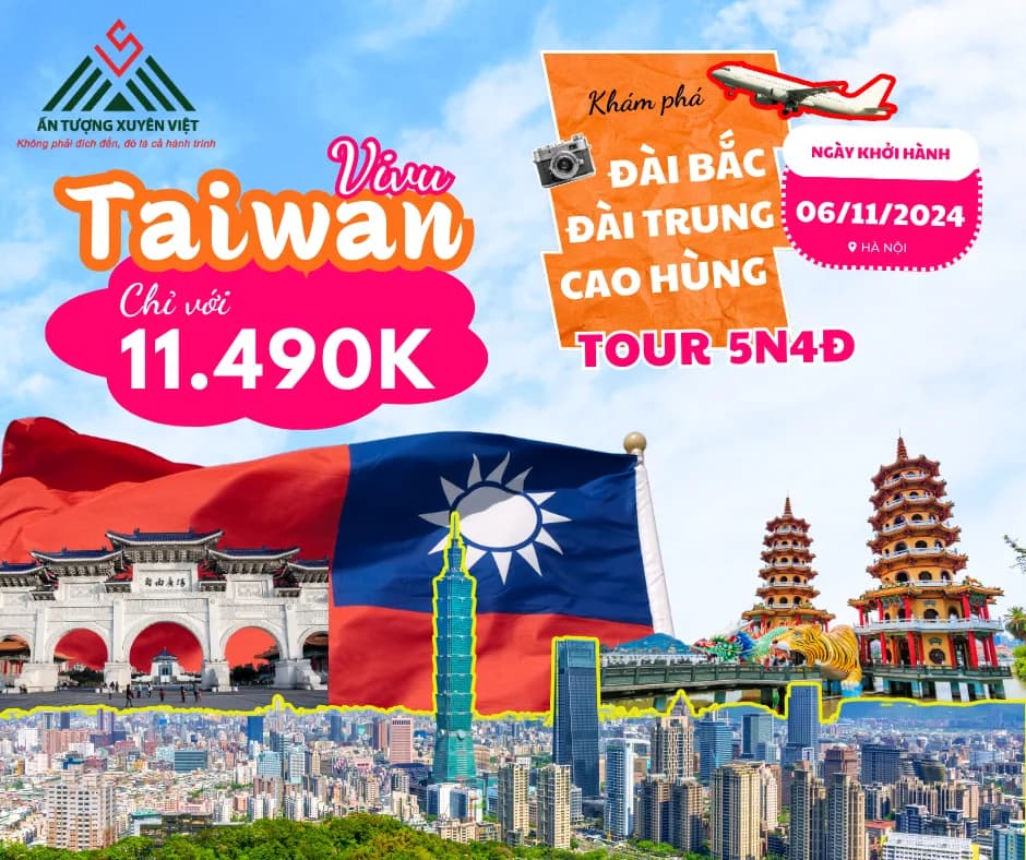 SẮC THU ĐÀI LOAN | ĐÀI BẮC- ĐÀI TRUNG- NAM ĐẦU- CAO HÙNG