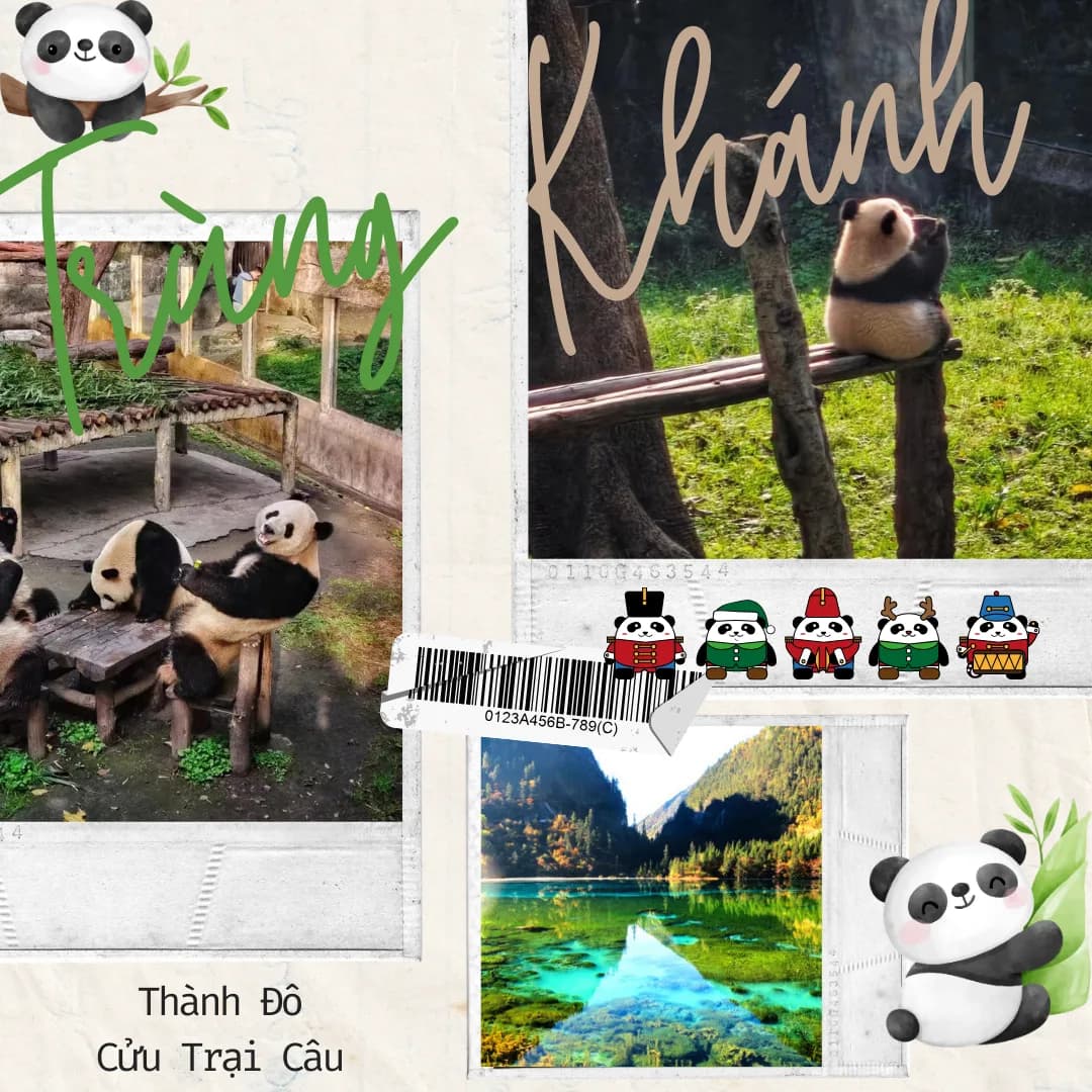 Trùng Khánh - Cửu Trại Câu - Thành Đô 6n5đ