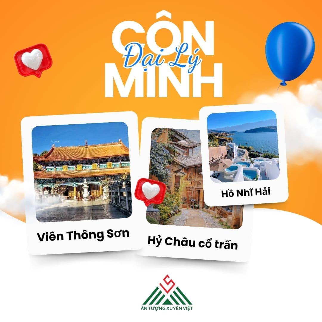 Côn Minh - Đại Lý - Viên Thông Sơn 4n3đ